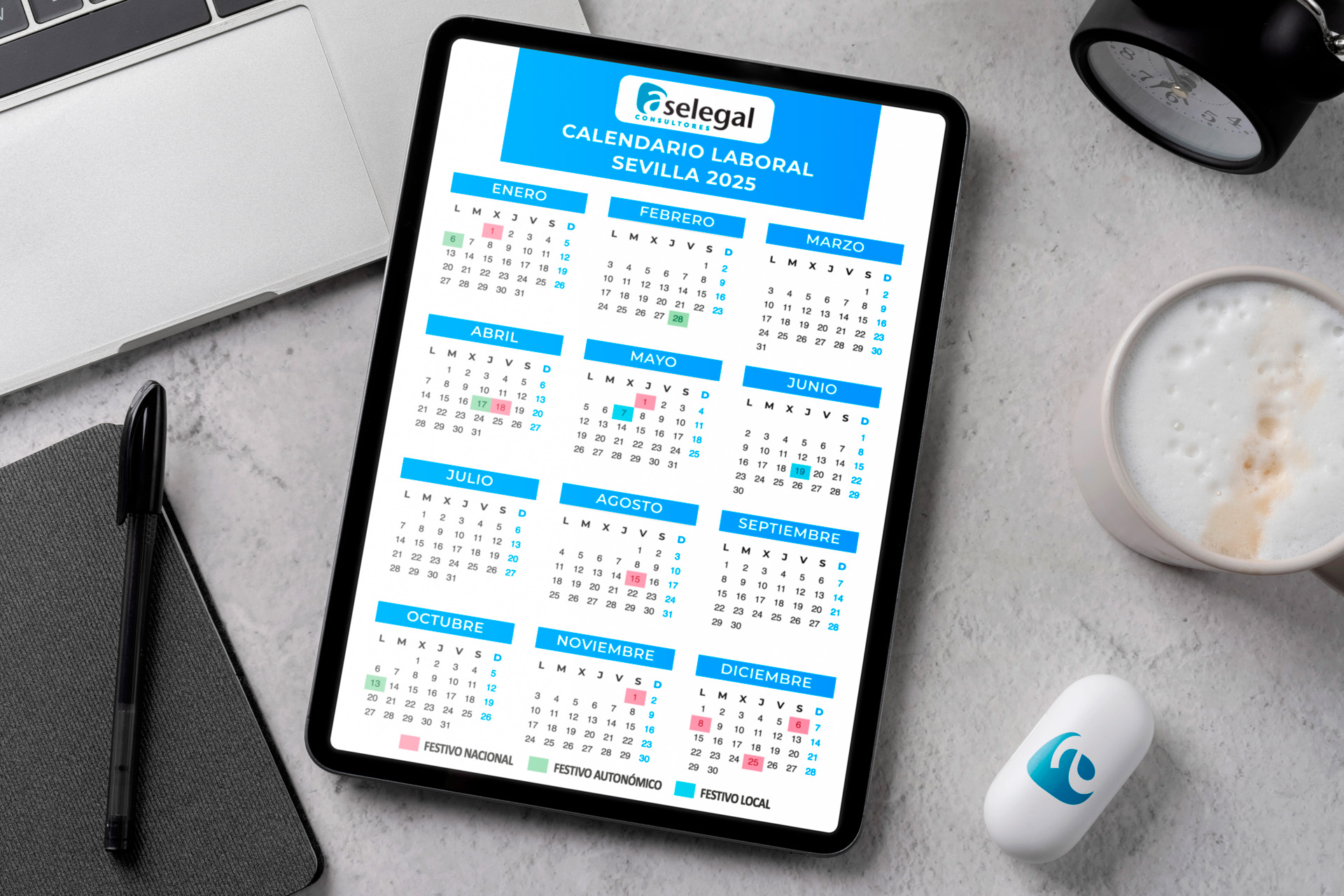 Calendario Laboral Sevilla 2025